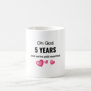 Mug 5e anniversaire Mariage Dons amusants pour lui