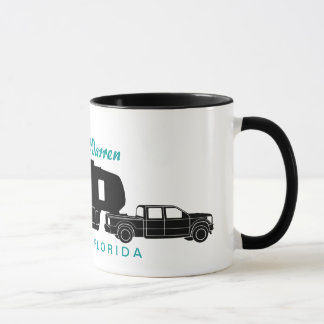 Mug 5ème Graphique de silhouette de la roue rv
