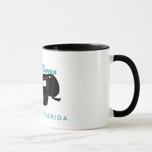 Mug 5ème Graphique de silhouette de la roue rv (Droite)