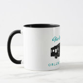 Mug 5ème Graphique de silhouette de la roue rv (Gauche)