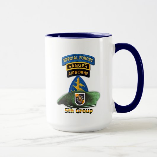Mug 5ème Vétérinaires des bérets verts SFG SF de (Droite)