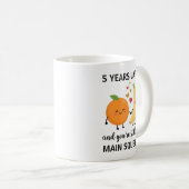 Mug 5th Anniversary Coffee Cup Fruit Anniversary (Devant droit)