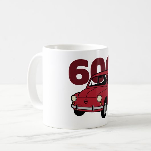 Mug 600 v2 rouge (Devant gauche)