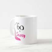 Mug 60 ans et fougueux 60e anniversaire (Devant gauche)