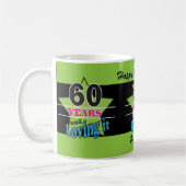 Mug 60 ans et l'aimer ! | 60e anniversaire (Gauche)