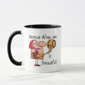 Mug 60 est de beaux T-shirts et cadeaux (Gauche)