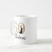 Mug 60 et anniversaire de parties scintillantes (Devant gauche)