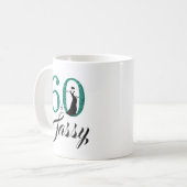 Mug 60 et anniversaire de parties scintillantes (Devant gauche)