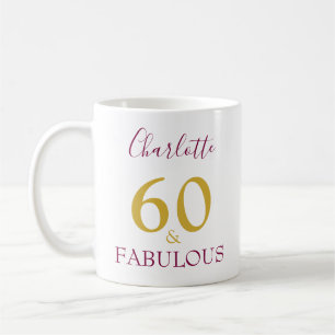 Mug 60 et fabuleux Elégant 60e anniversaire Personnali