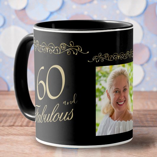 Mug 60 et fabuleux ornement 60e anniversaire Photo