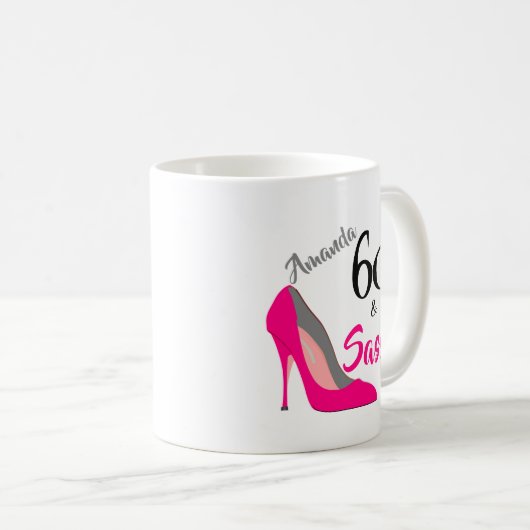 Mug 60 et Sassy 60e anniversaire (Devant droit)
