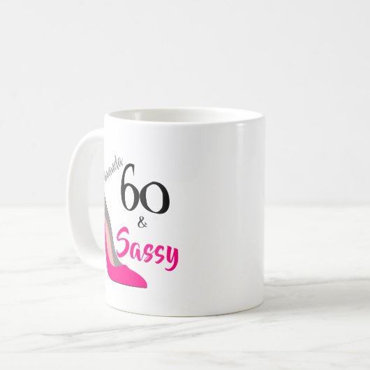 Mug 60 et Sassy 60e anniversaire (Devant gauche)