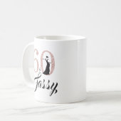 Mug 60 et Sassy Pink Parties scintillant 60e anniversa (Devant gauche)