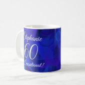 Mug 60 et Sensational Elegant Royal Blue Anniversaire (Devant gauche)