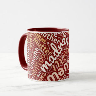 Mug 60 mots pour 'Mère' dans différentes langues