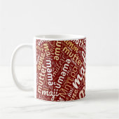 Mug 60 mots pour 'Mère' dans différentes langues (Gauche)