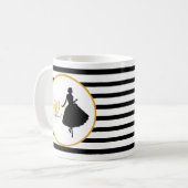 Mug 60 & SENSATIONNEL 60e anniversaire Bandes noires/b (Devant gauche)