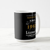Mug 60e anniversaire 1962 Nom Legendary Black Gold Gra (Devant droit)