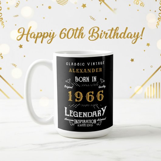 Mug 60e anniversaire 1966 Legend Retro
