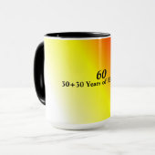 Mug 60e anniversaire Années d'expérience (Devant gauche)
