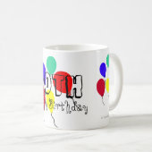 Mug 60e anniversaire Ballons bouges de jalon (Devant droit)