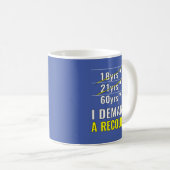 Mug 60e anniversaire cadeau drôle 60e anniversaire 60  (Devant droit)