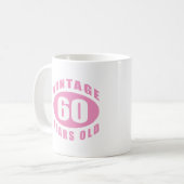 Mug 60e anniversaire Cadeaux pour elle (Devant gauche)