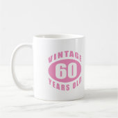 Mug 60e anniversaire Cadeaux pour elle (Gauche)