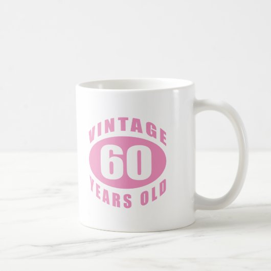 Mug 60e anniversaire Cadeaux pour elle (Droite)