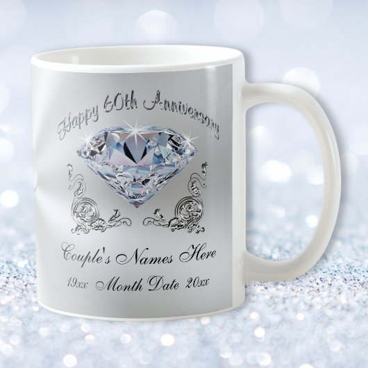 Mug 60e anniversaire de Mariage Cadeaux pour grands-pa