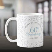 Mug 60e anniversaire de Mariage Coeurs Confetti