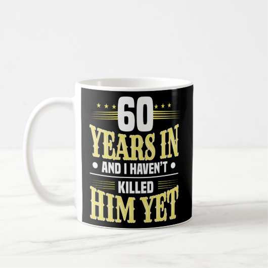 Mug 60E Anniversaire Du Mariage 60 Ans De Mariage (Gauche)