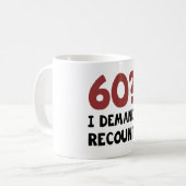 Mug 60e anniversaire Gag cadeau (Devant gauche)