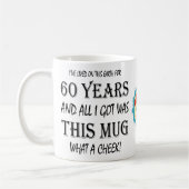 Mug 60e anniversaire Joueur d'amour de 60 ans personna (Gauche)