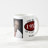 Mug 60e anniversaire Modèle photo naissance d'une lége (Devant droit)