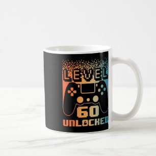 Mug 60e Anniversaire Pour Homme Niveau 60 Joueur Déver