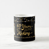 Mug 60e anniversaire puis maintenant Photos Black Gold (Centre)