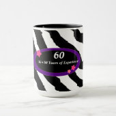 Mug 60e anniversaire Zebra Fur Imprimer (Centre)