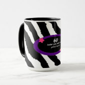 Mug 60e anniversaire Zebra Fur Imprimer (Devant gauche)