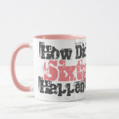 Mug 60e cadeau d'anniversaire. Comment 60 Sont-Ils Arr (Gauche)