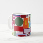 Mug 60's Retro Disco Color Chart Collage thé ou (Devant gauche)