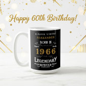 Mug 60th Birthday 1966 Legendary Retro