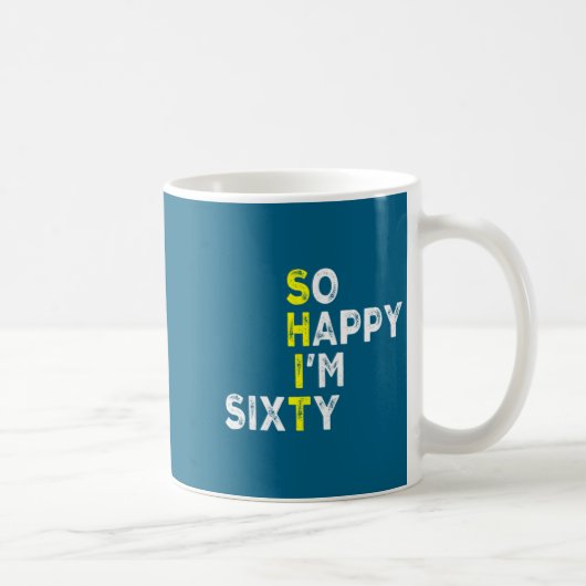 Mug 60th Birthday Man Woman 60 Years Bday Funny Gift Y (Droite)