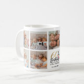 Mug 60th Birthday Photo Collage Script Typography Gold (Devant gauche)