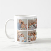Mug 60th Birthday Photo Collage Script Typography Gold (Gauche)