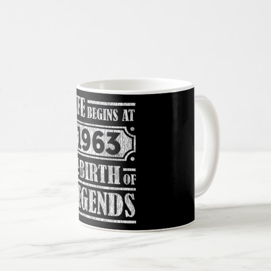 Mug 62 Ans 1963 Naissance De La Légende 62E Anniversai (Devant droit)