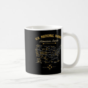 Mug 62 Carte des parcs nationaux Cadeaux États-Unis Pa