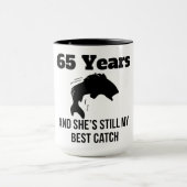 Mug 65 ans de meilleur crochet (Centre)