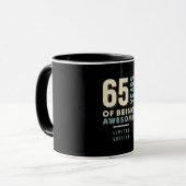 Mug 65 ans d'être génial - 65e anniversaire (Devant gauche)