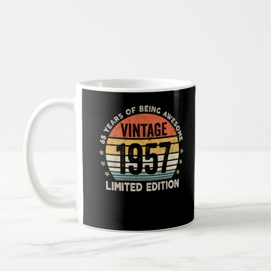Mug 65 Ans D'Être Vintage 1957 (Gauche)
